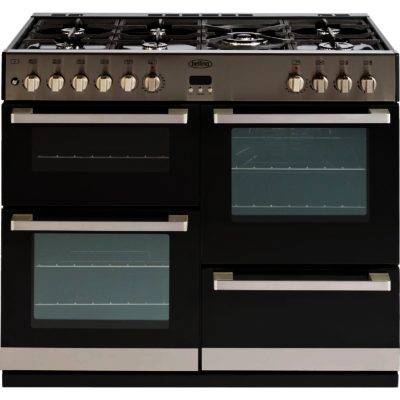 Belling DB4100DF Dual Fuel Range Cooker in Stainless Steel Belling DB4100DF Dual Fuel Range Cooker in Stainless Steel
